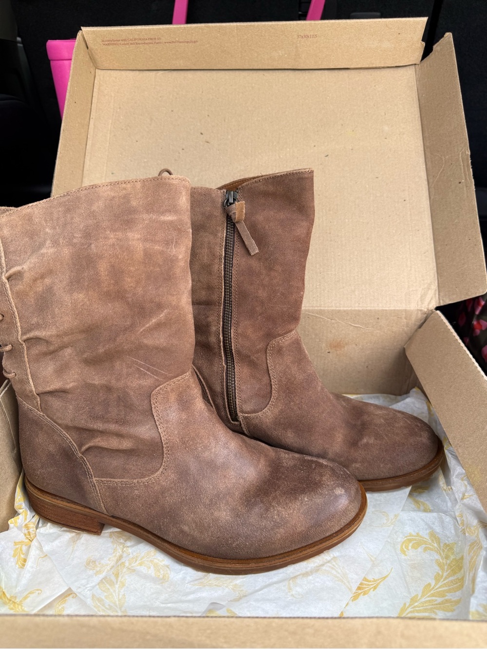 Sofft Brown Suede Sharnell Low Women's Boots